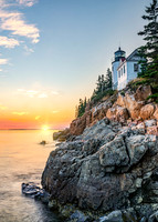 Bass Harbor Head Lighthouse at Sunset